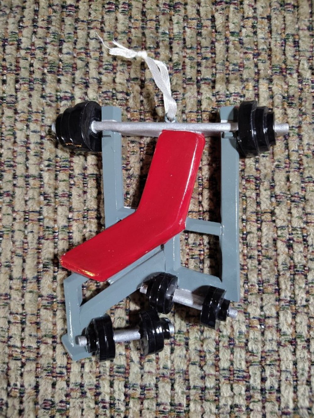Weight Lifter Fitness Sport Personalized Christmas Tree Ornament